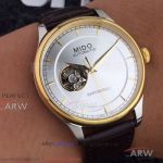 AAA Copy Mido Baroncelli Tourbillon Silver Dial All Gold Case 41 MM Automatic Watch
